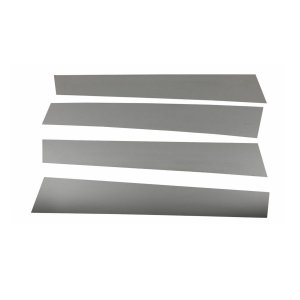 Toyota RAV4 Pillar Trims - Omac - S.Steel - Gloss Dark - 2013-2018